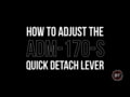 American Defense Manufacturing - How to Adjust the ADM-170-S Quick Detach Lever on the Atlas Bipod