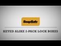 Hornady Snapsafe Keyed Alike 2 Pack Lock Boxes Video