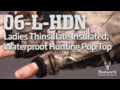 Huntworth 06-L-HDN Ladies Thinsulate Insulated Waterproof Hunting Pop Top