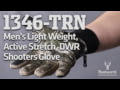 Huntworth 1346-TRN Men's Light Weight, Active Stretch, DWR Shooters Glove
