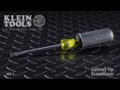 Klein Tools 1/4'' Cabinet Tip Screwdriver 4'' Shank