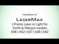 Installation of LaserMax CenterFire Laser and Light for SW J Frame