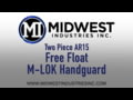 Midwest Industries Two Piece AR15 Free Float M-LOK Handguard