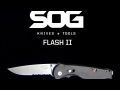 SOG Flash II DP Satin Folding Knife FSA98-CP