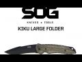 SOG Kiku Black Large Folding Knife KU-1012