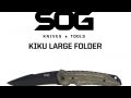 SOG Kiku Satin Large Folding Knife KU-1011