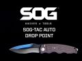 SOG SOG-TAC Auto Drop Point Satin Folding Knife ST-05