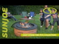 Sun Joe SJFP28 &amp; SJFP35 - Cast Stone Base Wood Burning Fire Pits - Live Demo