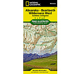 Image of National Geographic Absaroka - Beartooth Wilderness West Trail Map
