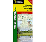 Image of National Geographic Allagash Wilderness Waterway South Trail Map