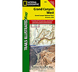 Image of National Geographic Grand Canyon National Park - Grand Canyon West Trail Map