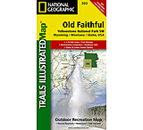 Image of National Geographic Yellowstone National Park Southwest - Old Faithful Trail Map