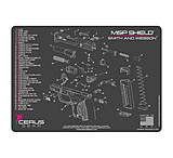 Image of Cerus Gear 3mm Promats 12"x17" S&amp;w M&amp;p Shield Sch Char Grey