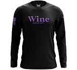 Image of We the People Holsters Wine Makes Me Happy Long Sleeve Shirt 3B5DDE5E