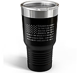 Image of Old Southern Brass Pledge of Allegiance American Flag Double Wall 30oz Travel Tumbler