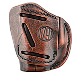 Image of 1791 Gunleather 4 Way Leather OWB/IWB Belt Holster, Glock 42 /Kahr Arms CM40/CM9, Right Hand, Size 02, Vintage Black, 4WH-2-VTG-R