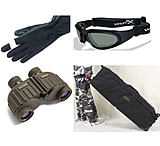 Image of 4-PC Military Emergency Response Package - BlackHawk HellStorm-Aviator-Nomex Gloves, BlackHawk A.L.E.R.T. Bag, Steiner 8x30 Military-Marine Binoculars and Wiley-X SG-1 Goggles