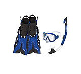 Image of Body Glove Predator Purge Mask/Snorkel/Fin Snorkeling Set - Blue/Black 6E693449