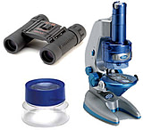 Image of 3-PC Magnify the World Science Gift Package - Carson Magnifier BL55, Celestron UpClose 12x25 Binocular 71134, Konus Konuspix Digital Toy Microscope 5023
