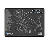 Image of Cerus Gear SPRINGFIELD XDM SCHEMATIC PROMAT - CHARCOAL GRAY/CERUS BLUE 0A5ABF78