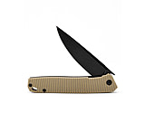 Image of 3V Gear Tan React Folding Knife - Grooved G10/Black Coated 3C2BB7B7
