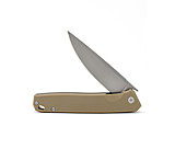 Image of 3V Gear Tan React Folding Knife - Plain G10/Stone Washed 678BB83E
