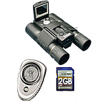 Image of 3-PC Nature Discovery Hiking Gift Kit - Bushnell LCD Digital Camera Binoculars w/ SD slot, Video mode 118323 , Silicon Power 150X 2GB Digital SD Memory Card and Brunton Digital Compass NOMADV2