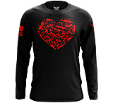 Image of We the People Holsters Gun Heart Long Sleeve Shirt 02CBA0AF