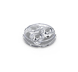 Image of Denali Electronics Replacement Part - D3 E-Mark &amp; Sae/Dot Approved Hybrid Lens&amp;Comma; Clear 024A1E23