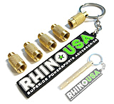 Image of Rhino USA 0-60PSI Tire Deflator Keychain w/ 4 Tire Deflators