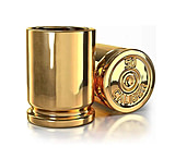 Image of Old Southern Brass 50 Caliber Brass Ceramic Shot Glasses, Set of 2