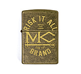 Image of Montana Knife Company MKC Branded Risk It All Traditional Windproof Zippo Lighter