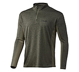 Image of HUK Performance Fishing Huk Coldfront 1/4 Zip Long Sleeve Shirt Heather Moss 2XL 2810DED8 - Men's
