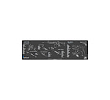 Image of Cerus Gear AR15 &amp; GLOCK SCHEMATIC COMBO MAGNUM XXL PROMAT - CHARCOAL GRAY/CERUS BLUE CFB5103C