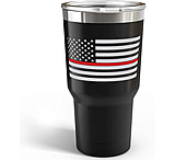Image of Old Southern Brass Thin Red Line American Flag Double Wall 30oz Travel Tumbler Mug