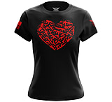 Image of We the People Holsters Gun Heart Women's Short Sleeve Shirt 4D86C0A8