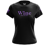 Image of We the People Holsters Wine Makes Me Happy Short Sleeve Shirt - Women's