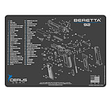 Image of Cerus Gear BERETTA 92 SCHEMATIC PROMAT - CHARCOAL GRAY/CERUS BLUE 9DC1B2C0