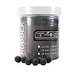 Image of Umarex T4E Rubberball .50 Cal Ammo 250/Ct - Black D0307FAA