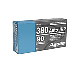 Aguila Ammunition Aguila Handgun Ammunition .380 Auto 90gr JHP 838 fps 50/ct EC5364E9