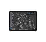Image of Cerus Gear SCHEMATIC HANDGUN MAT - CHARCOAL GRAY/CERUS BLUE, S&amp;W M&amp;P M2.0, 12 X 17 6EEBE51C