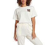 Image of Body Glove Scribble Block Short-Sleeved Relaxed Fit Crop T-Shirt - Cream 1E724B77