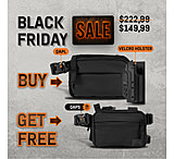 Image of 945 Industries BUNDLE QAPL CORDURAR CONCEALMENT BAG LARGE BLACK WITH KYDEX HOLSTER + qaps bag small black - free F4C30E25