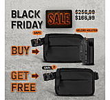 Image of 945 Industries BUNDLE QAPX CORDURAR CONCEALMENT BAG -LARGE BLACK WITH KYDEX HOLSTER + qapl bag large black - free 68DAD02B