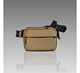 Image of 945 Industries QAPX CORDURAR CONCEALMENT BAG X-LARGE DESERT SAND WITH KYDEX HOLSTER 0D76903A