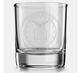 Image of Old Southern Brass U.S. Air Force Seal Whiskey Glass 10 ounce
