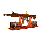 Image of Old Southern Brass AR-15 Glass Decanter w/ Constitution Whiskey Glasses Set