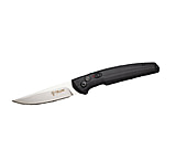 Image of Cupped Waterfowl Outdoors Telum Glaive Tactical Automatic Folding Knife 4 Drop Point Blade Black DAC2EE70