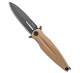Image of Acta Non Verba Knives Z400 Liner Lock Dagger Knife Coyote G-10 4 Black DLC 3BE9B5D5