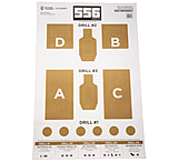 Image of Action Target 556 Training Lab Target, Brown and White, 100 Per Box